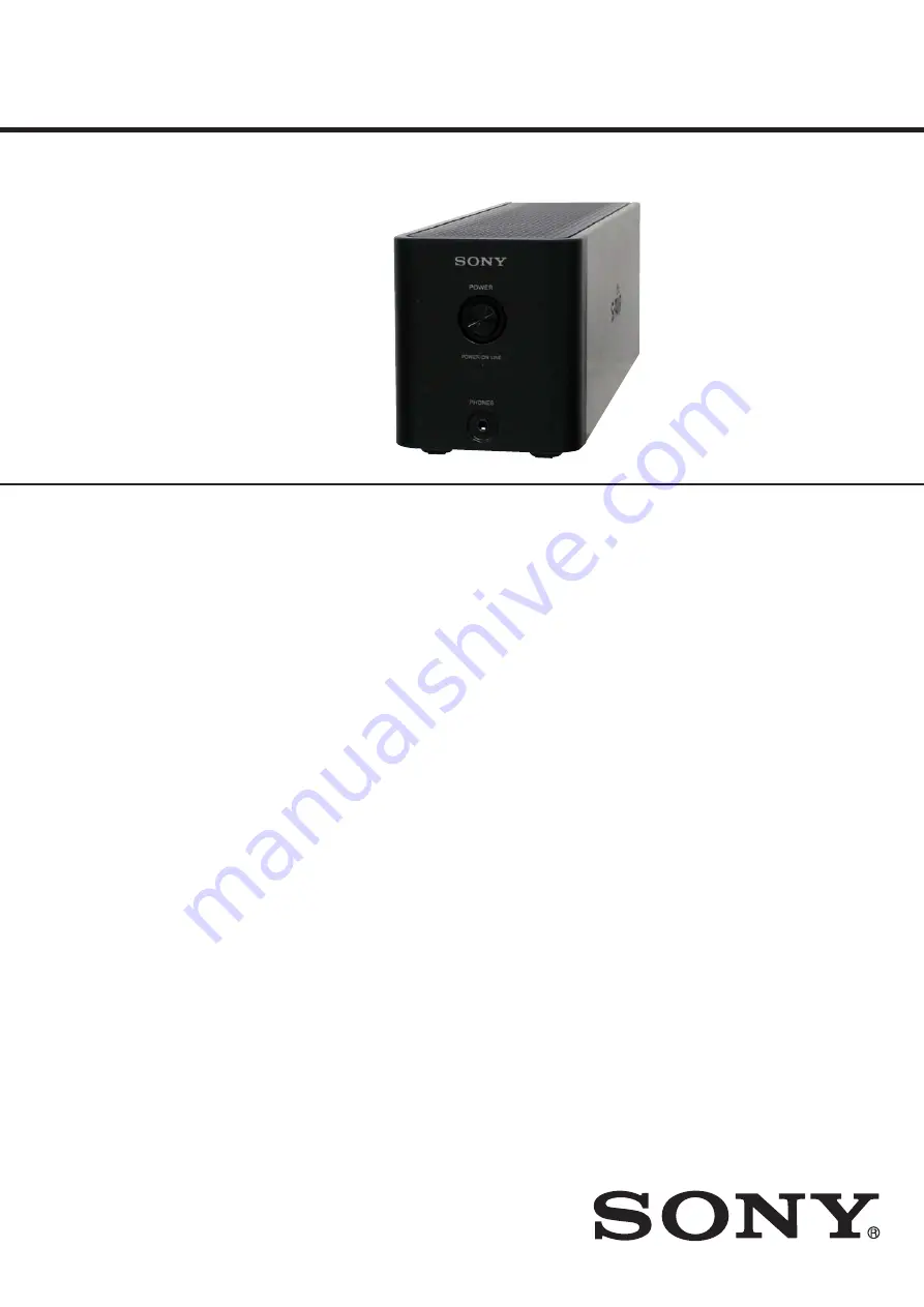 Sony TA-SA100WR - Surround Amplifier For Home Theater Systems Service Manual Download Page 1