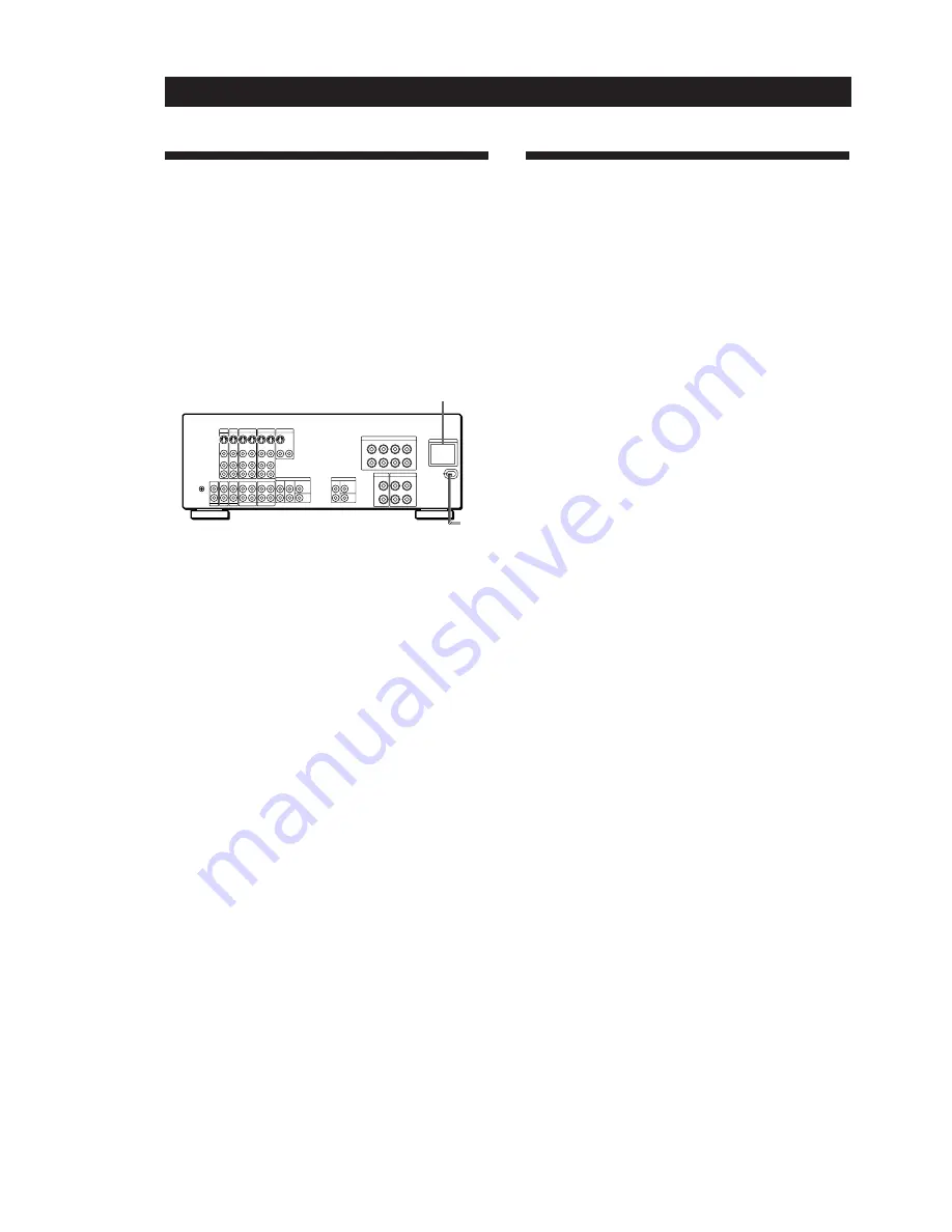 Sony TA-VA7ES Operating Instructions Manual Download Page 8