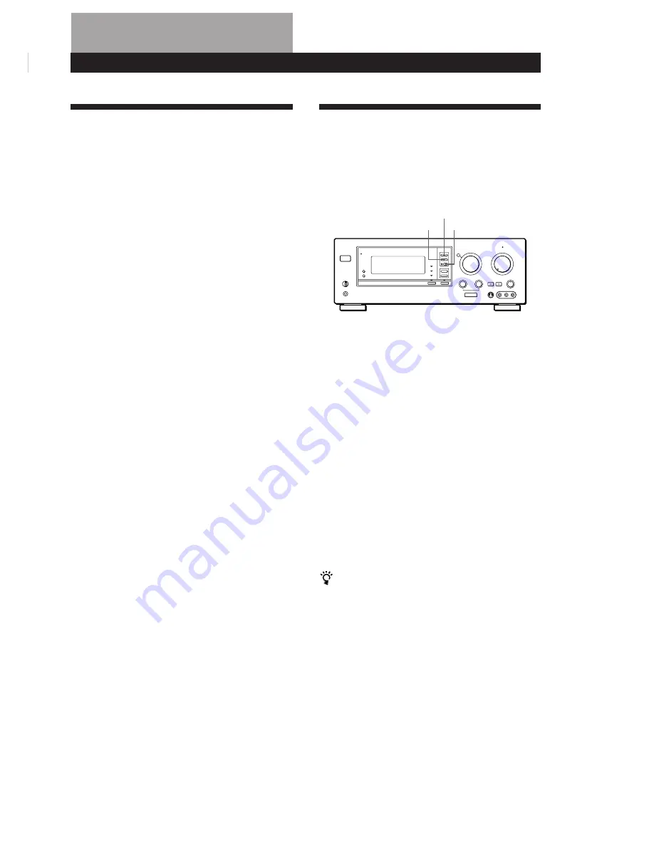 Sony TA-VA7ES Operating Instructions Manual Download Page 40