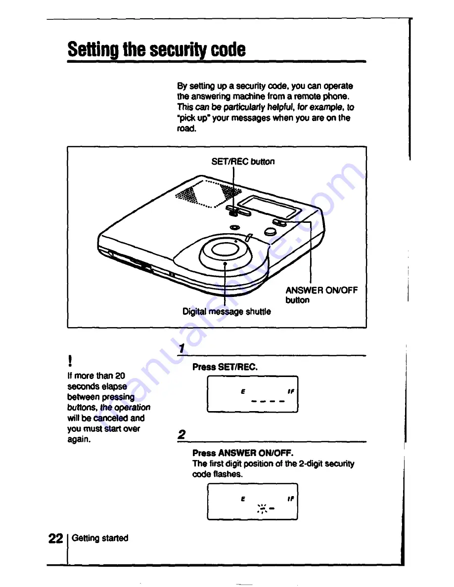 Sony TAM-1000 Operating Instructions Manual Download Page 22