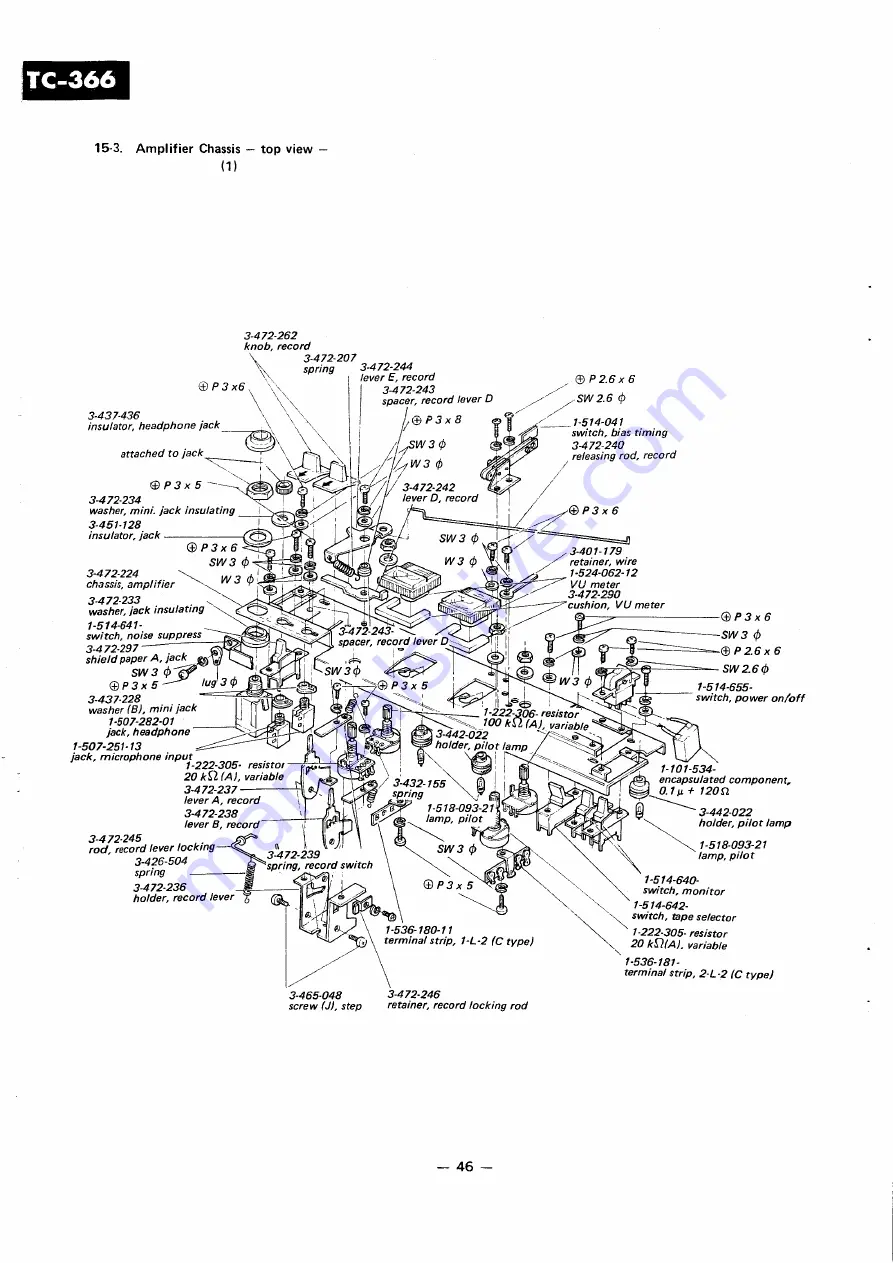 Sony TC-366 Service Manual Download Page 42