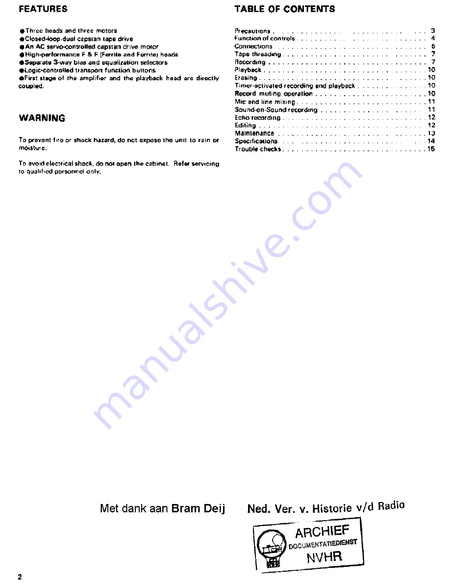 Sony TC-765 Instruction Manual Download Page 1