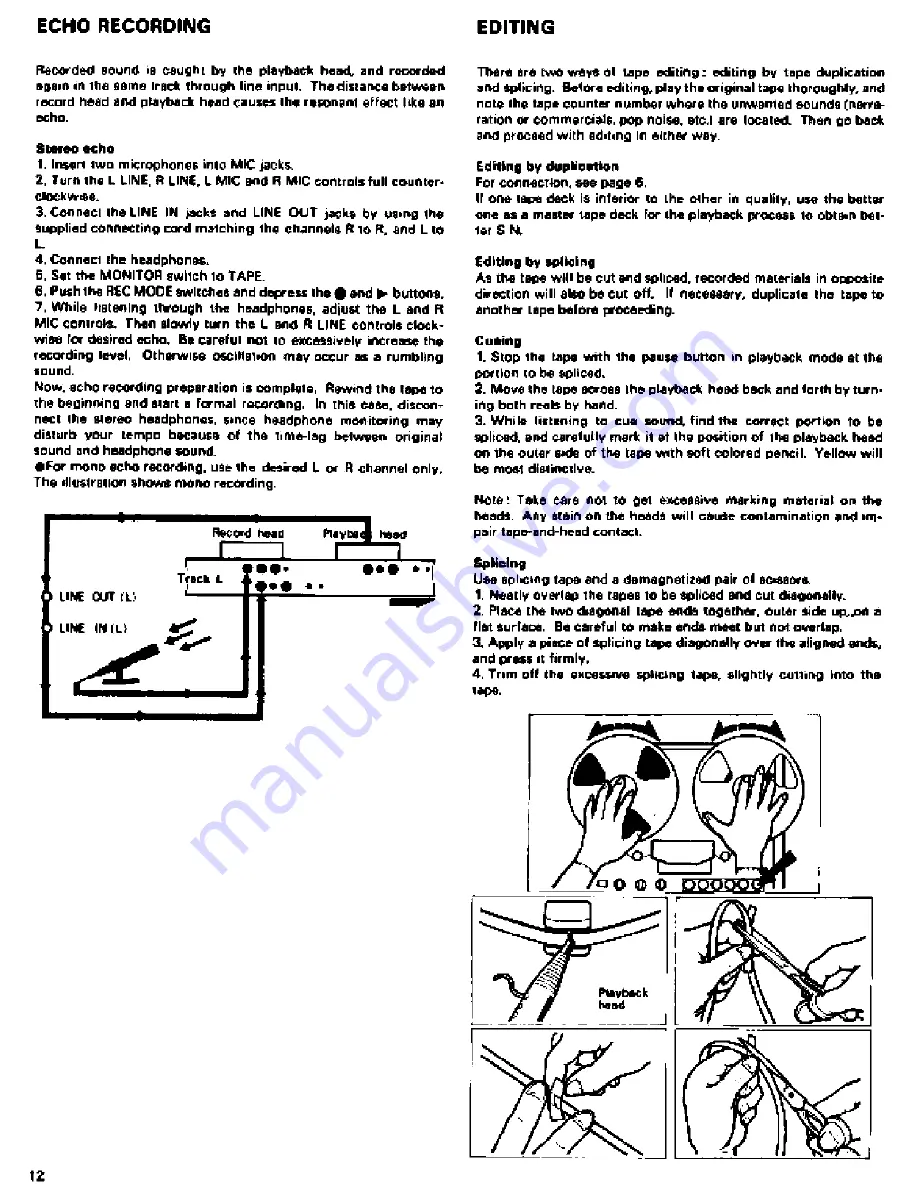 Sony TC-765 Instruction Manual Download Page 11