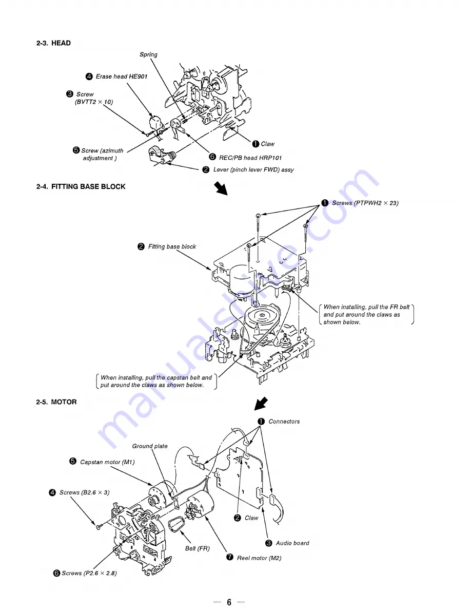 Sony TC-K390 Service Manual Download Page 6