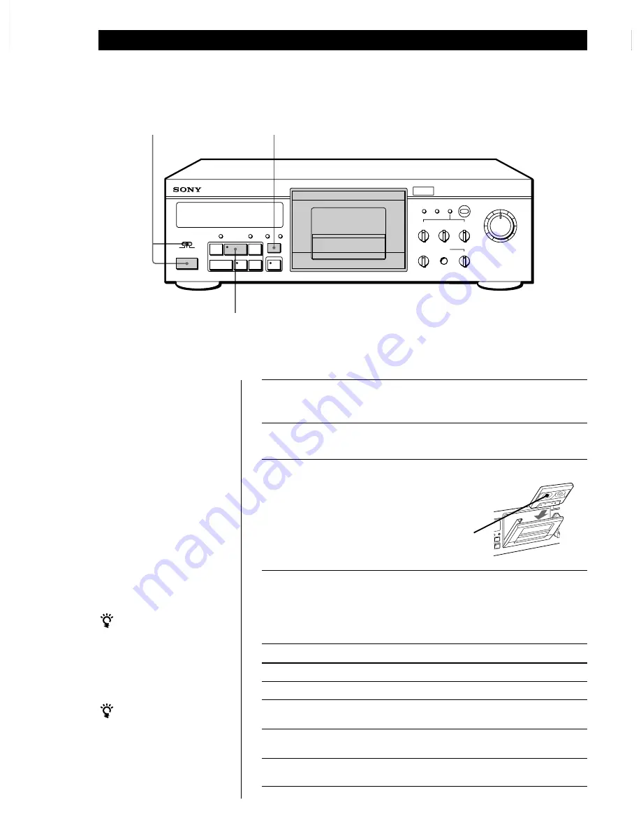 Sony TC-KA3ES - Cassette Deck Operating Instructions Manual Download Page 42