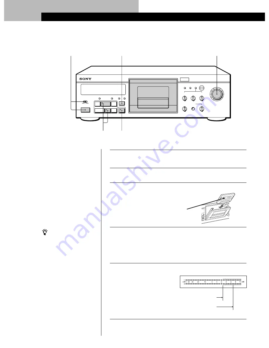 Sony TC-KA3ES - Cassette Deck Operating Instructions Manual Download Page 58