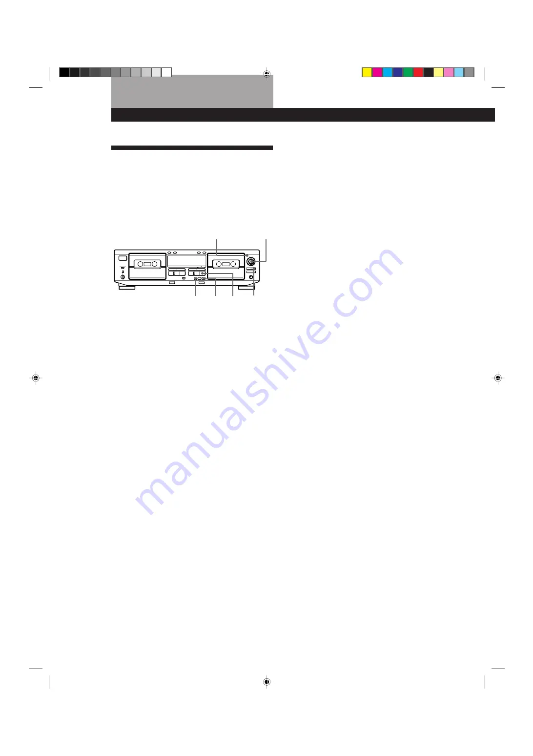 Sony TC-WE425 - Dual Auto Reverse Cassette Operating Instructions Manual Download Page 56