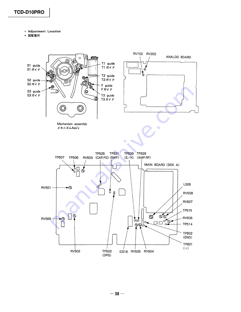 Sony TCD-D10PRO Service Manual Download Page 38