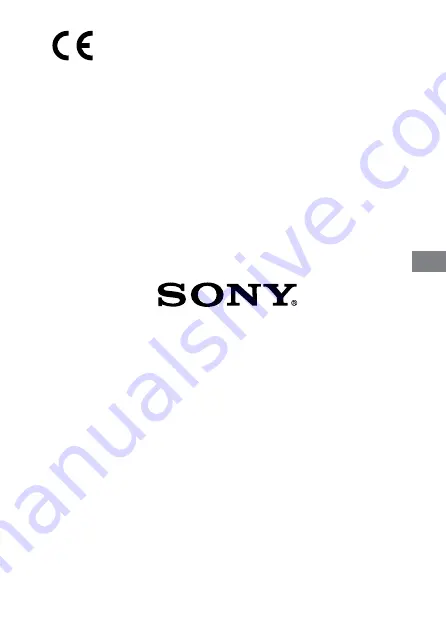 Sony TDGBT500A Operating Instructions Manual Download Page 107