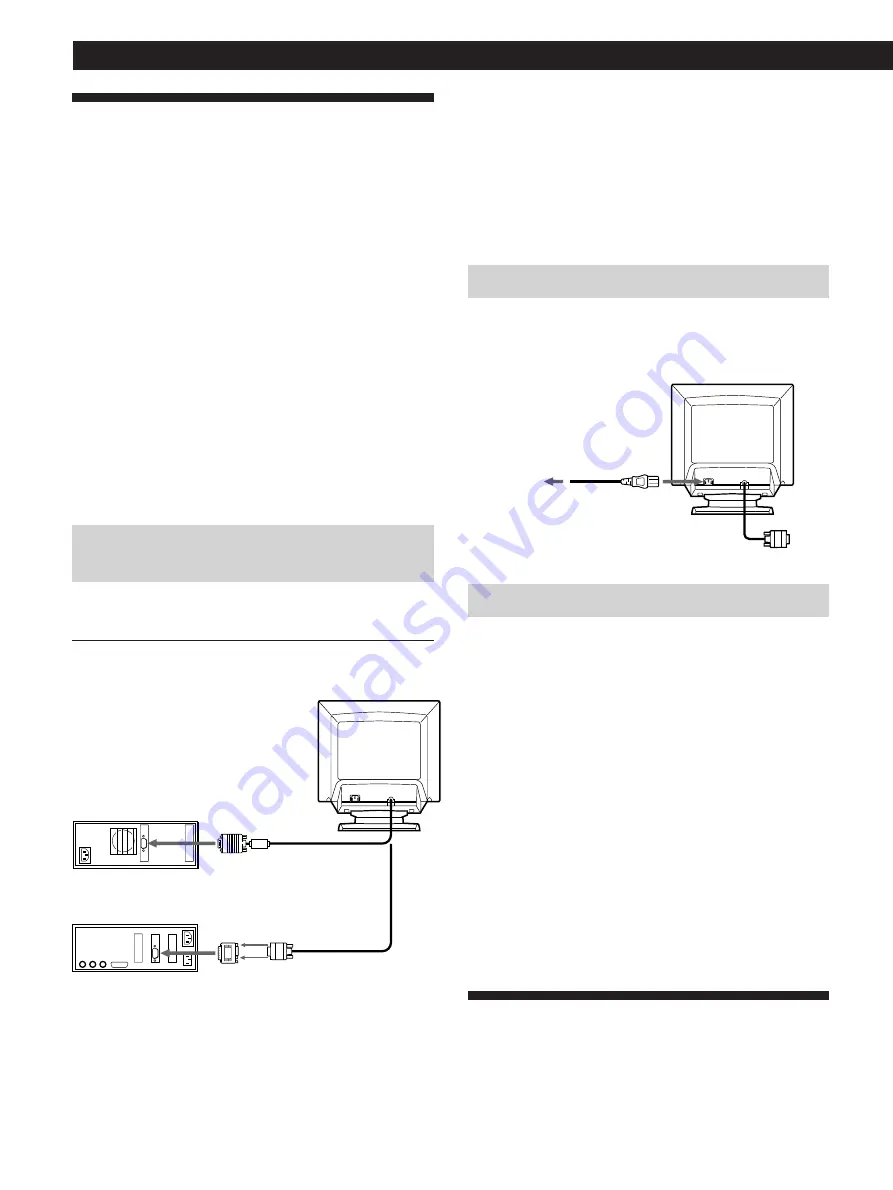 Sony Trinitron CPD-100GS Operating Instructions Manual Download Page 6