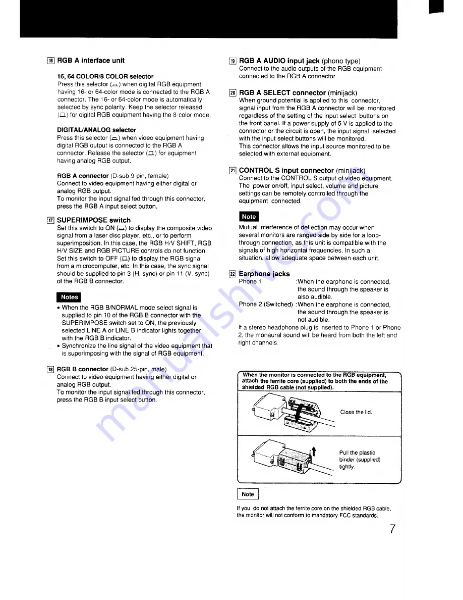 Sony Trinitron GVM-1311Q Скачать руководство пользователя страница 7