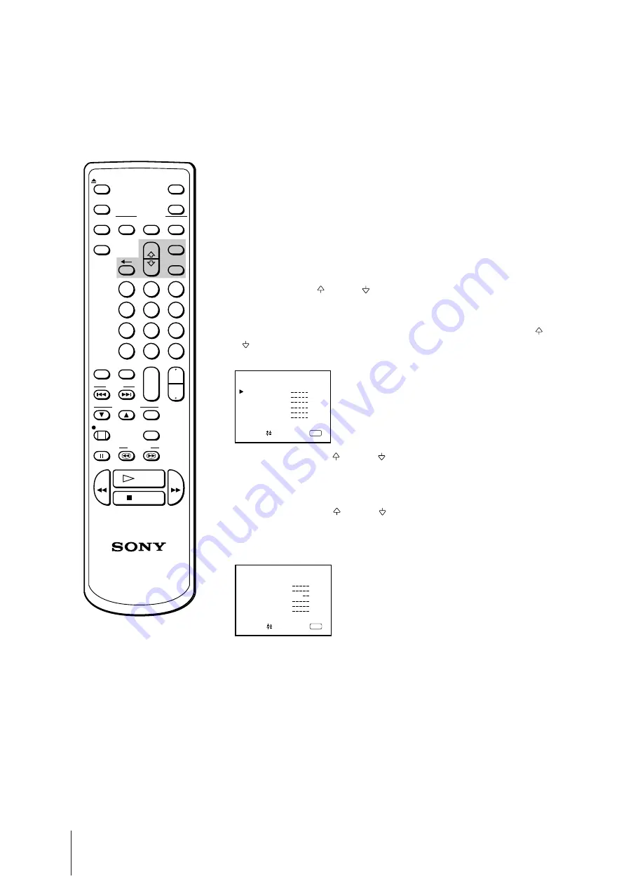 Sony Trinitron KV-14V1K Operating Instructions Manual Download Page 121