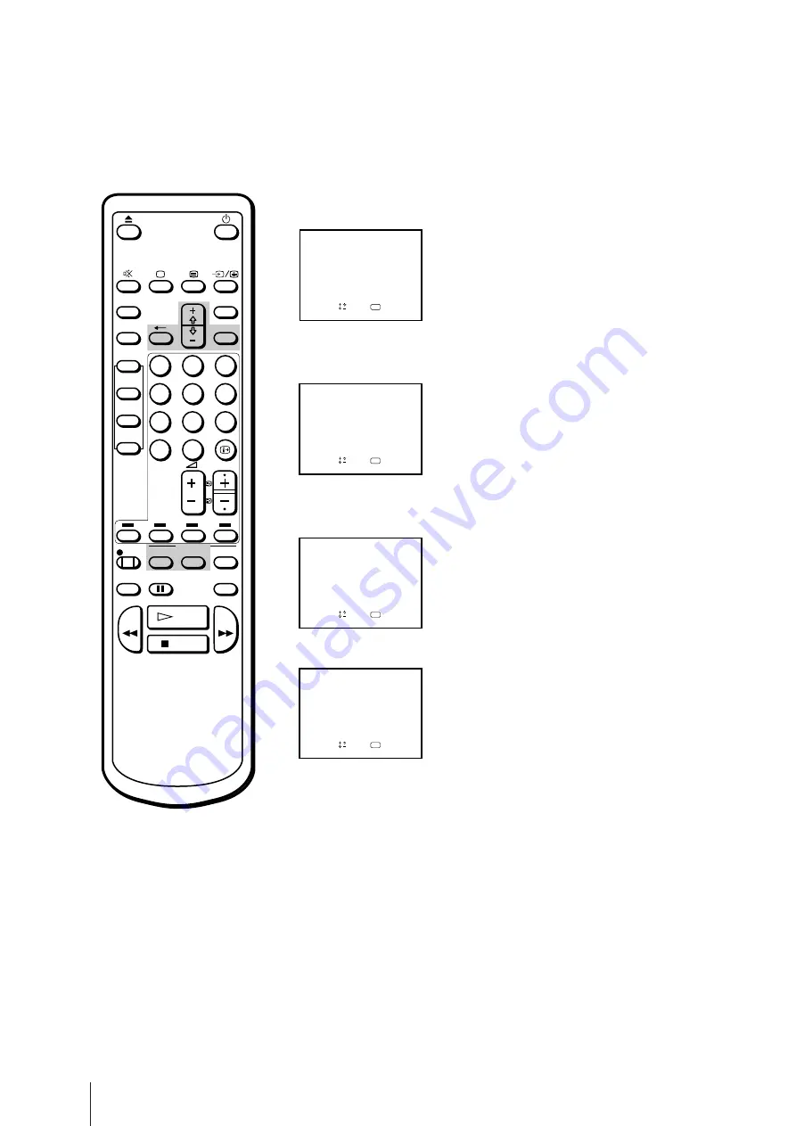 Sony Trinitron KV-14V4D Operating Instructions Manual Download Page 66