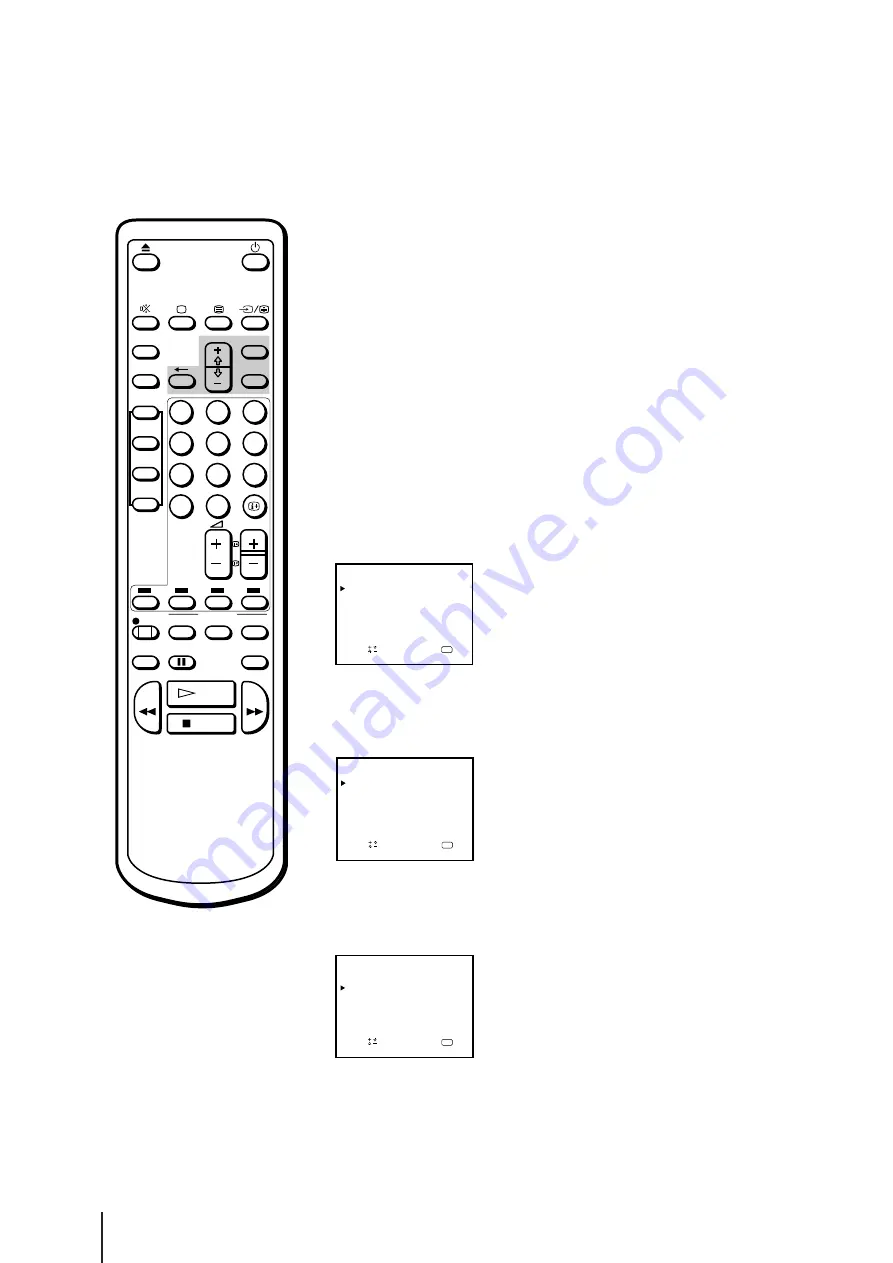 Sony Trinitron KV-14V4D Operating Instructions Manual Download Page 138