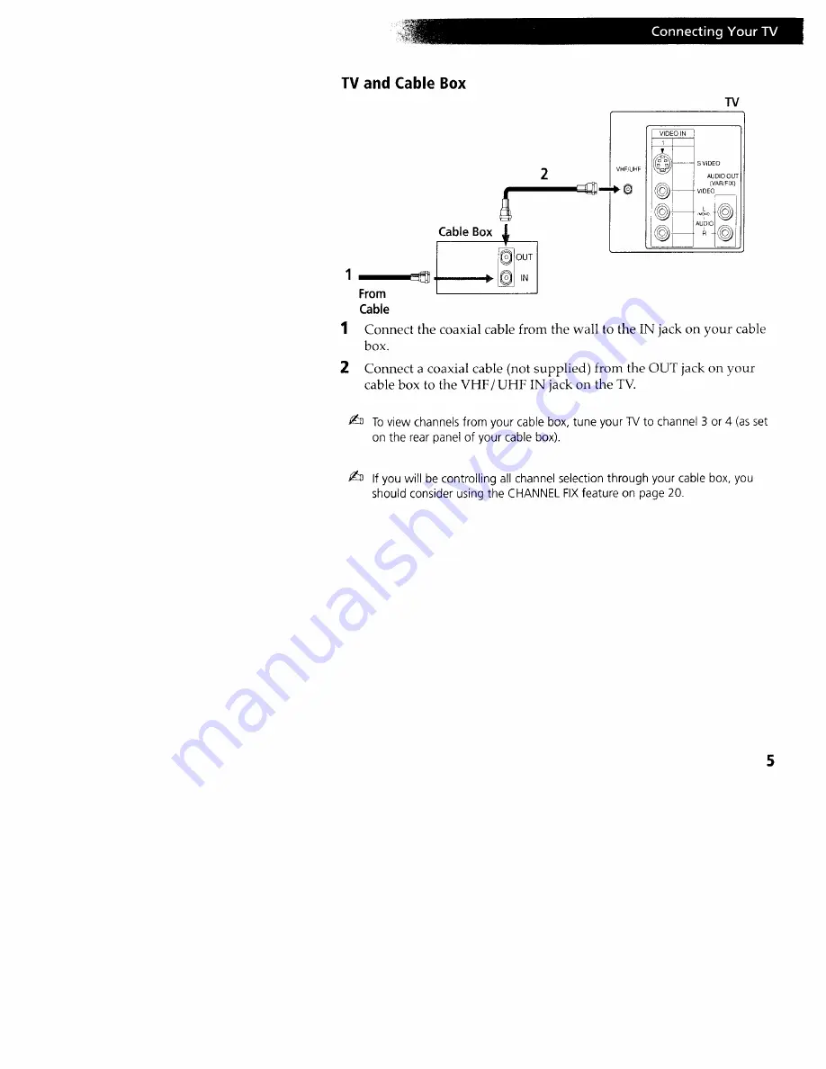 Sony Trinitron KV-20FV10 Operating Instructions Manual Download Page 9