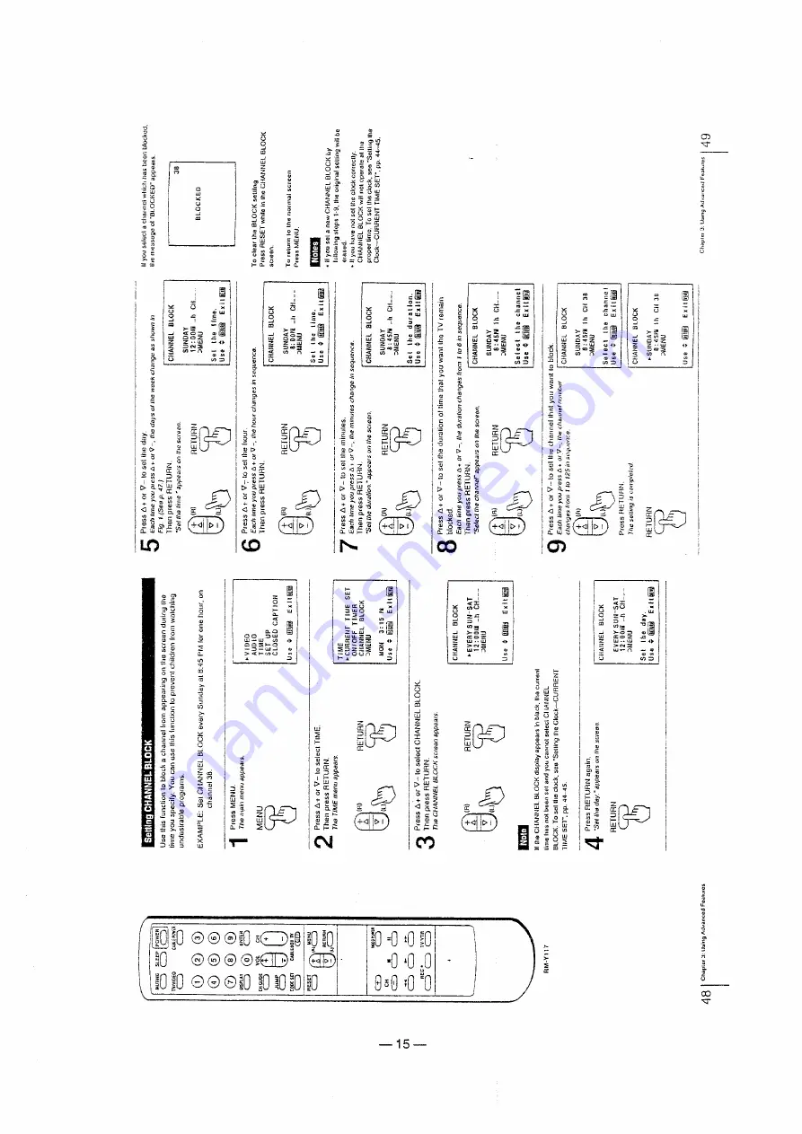 Sony Trinitron KV-20V50 Service Manual Download Page 15