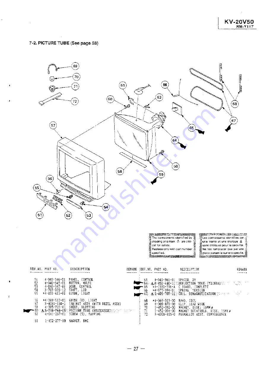 Sony Trinitron KV-20V50 Скачать руководство пользователя страница 81