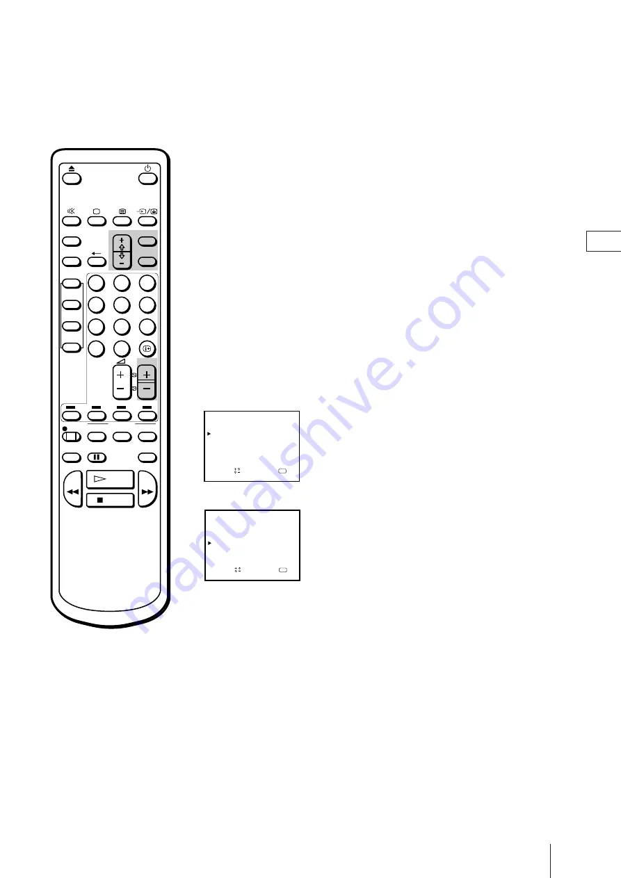 Sony Trinitron KV-21V4D Operating Instructions Manual Download Page 9