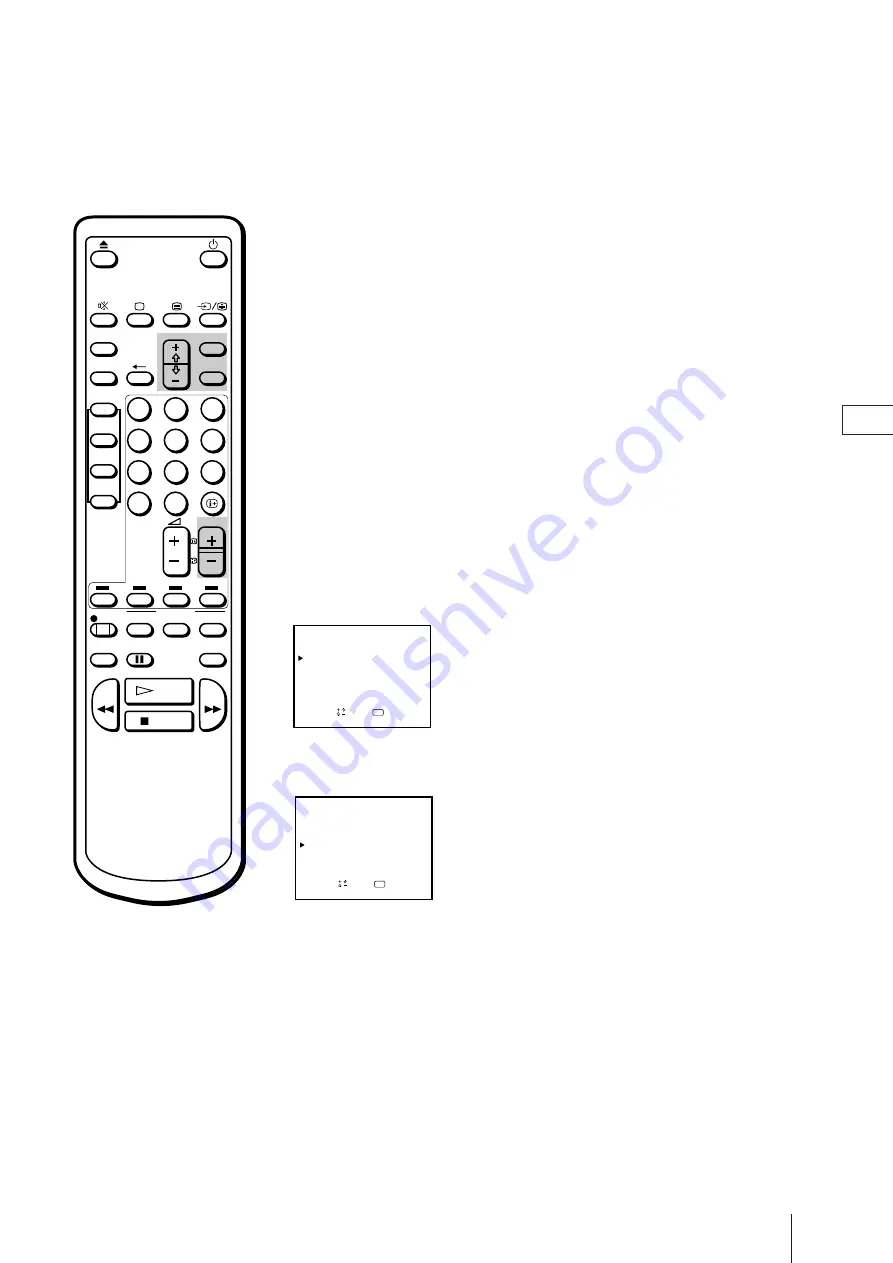 Sony Trinitron KV-21V4D Operating Instructions Manual Download Page 55