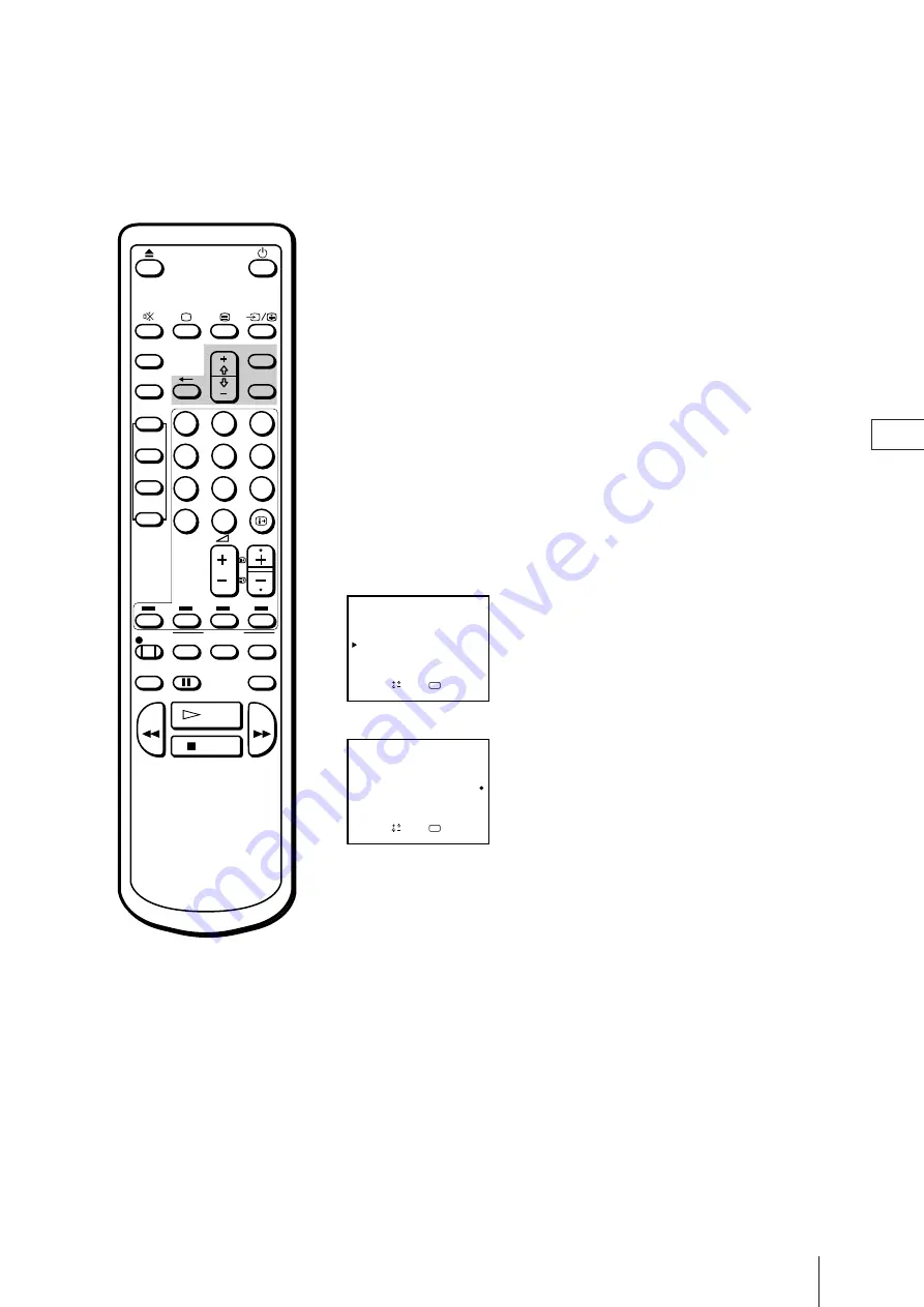 Sony Trinitron KV-21V4D Operating Instructions Manual Download Page 58