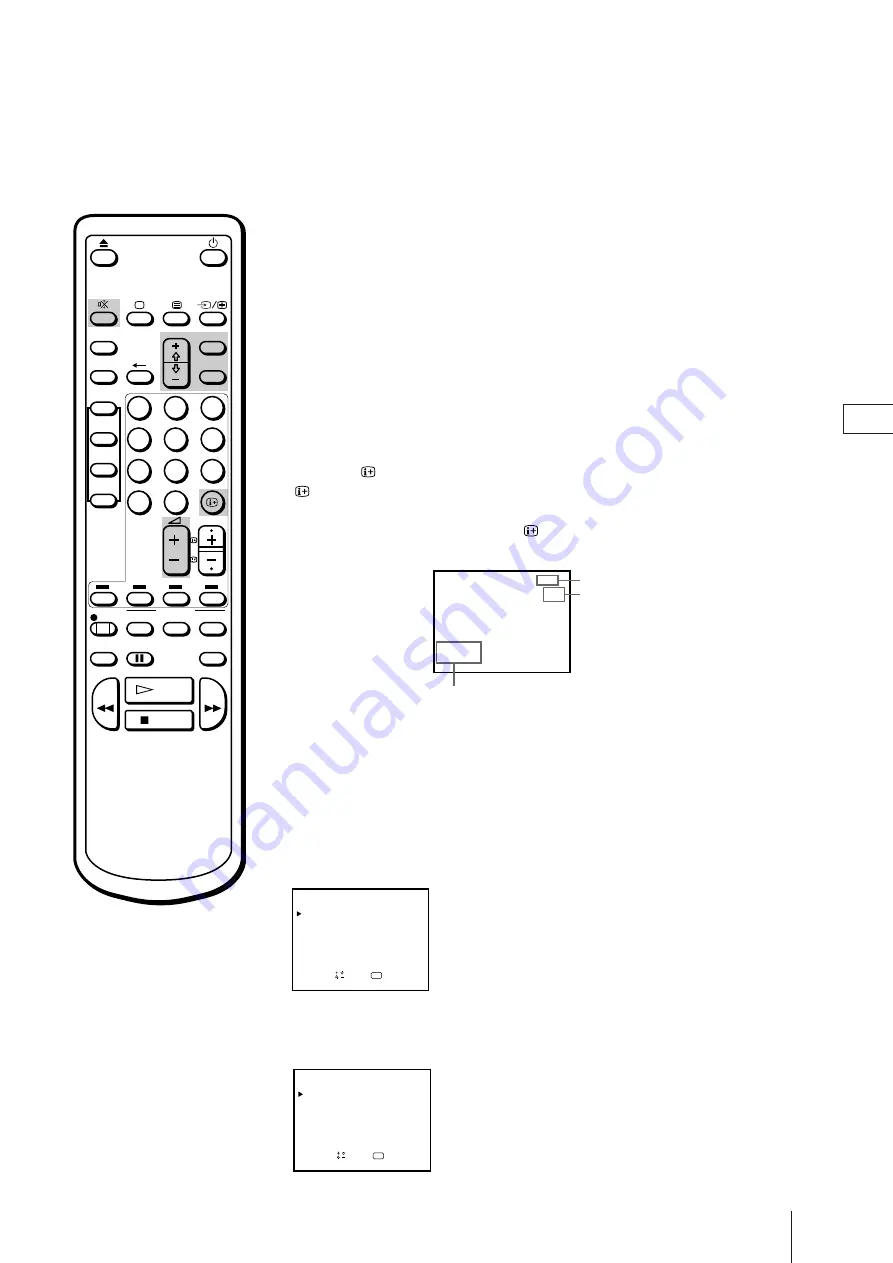 Sony Trinitron KV-21V4D Скачать руководство пользователя страница 63