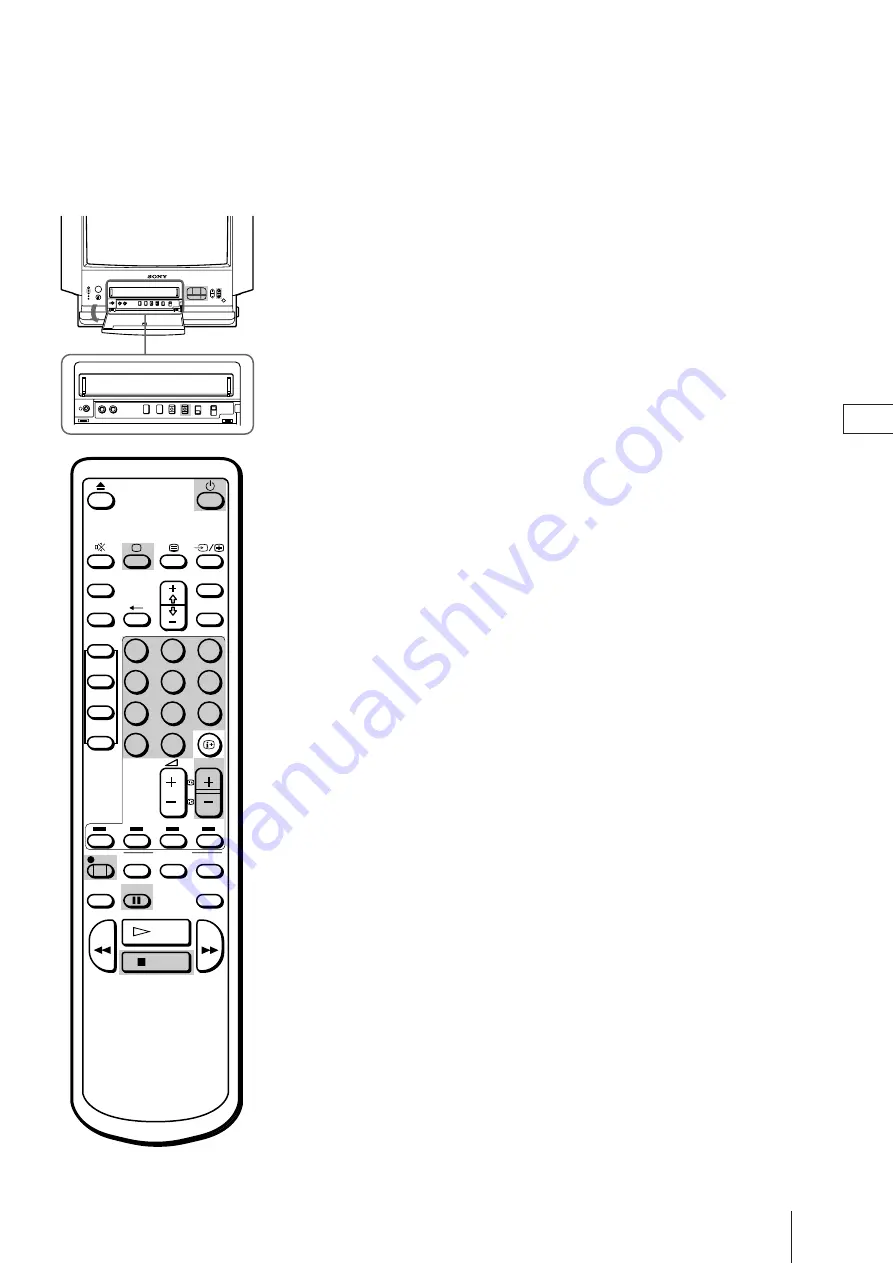 Sony Trinitron KV-21V4D Operating Instructions Manual Download Page 71