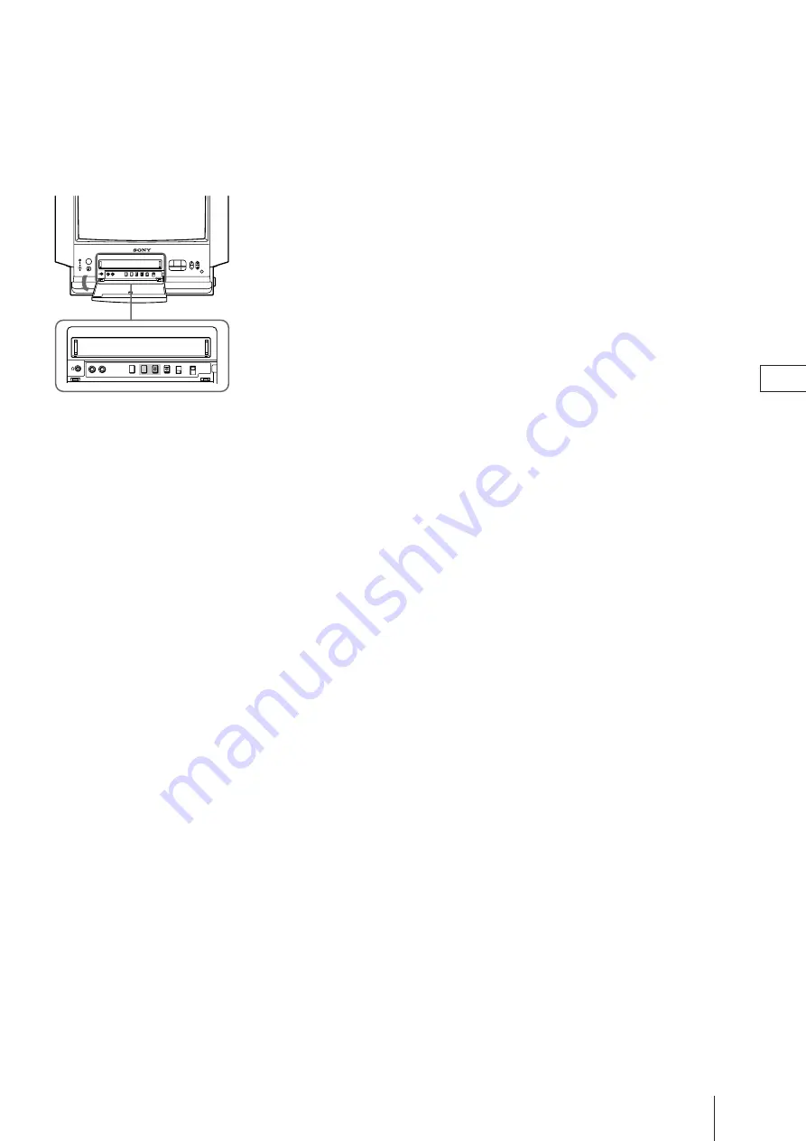 Sony Trinitron KV-21V4D Operating Instructions Manual Download Page 77