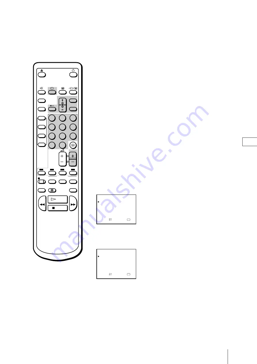 Sony Trinitron KV-21V4D Скачать руководство пользователя страница 98