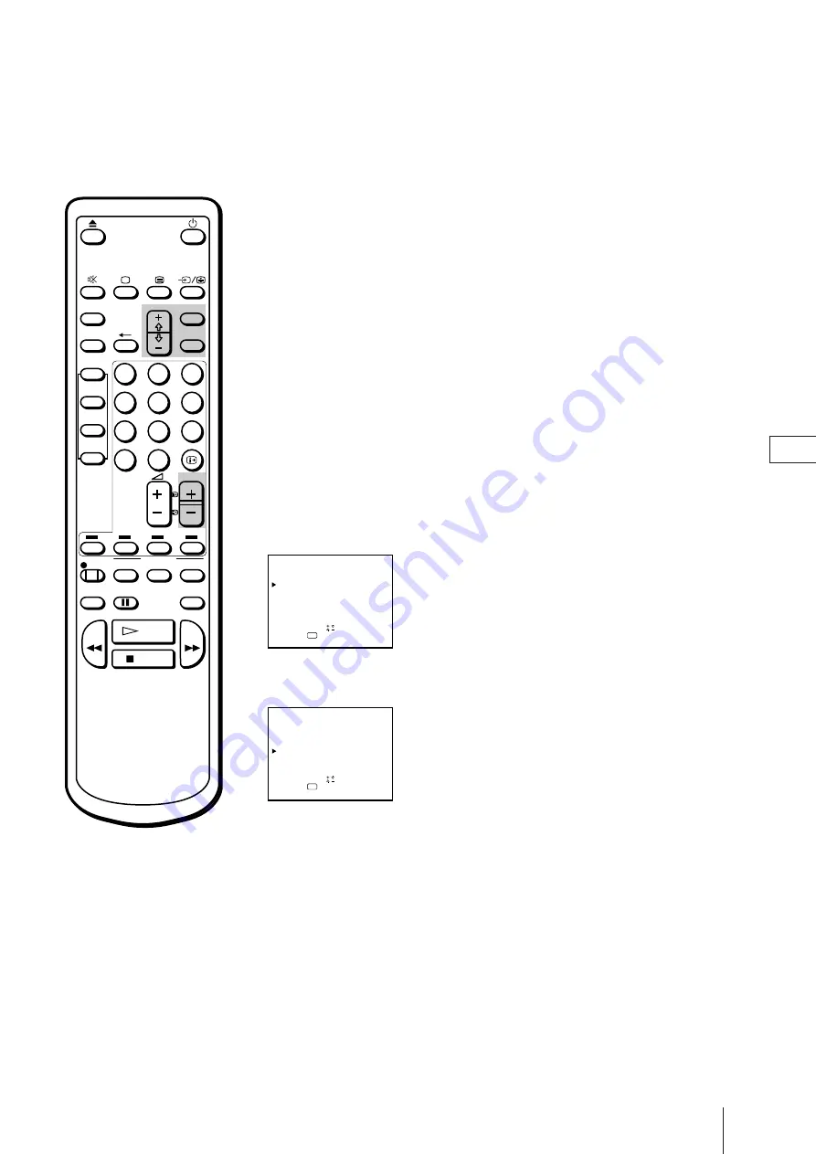 Sony Trinitron KV-21V4D Operating Instructions Manual Download Page 101