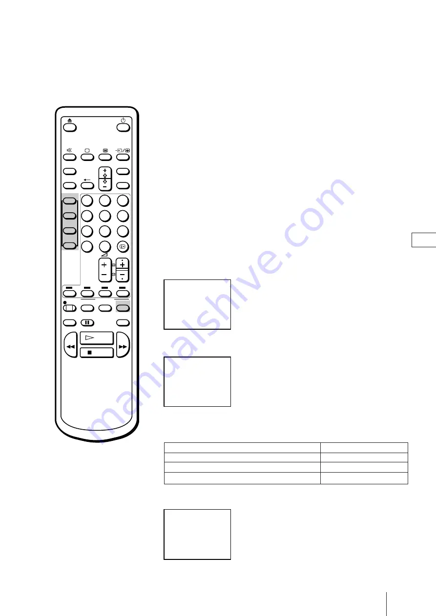 Sony Trinitron KV-21V4D Operating Instructions Manual Download Page 124