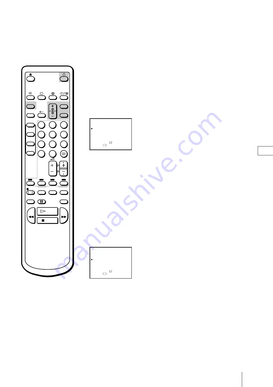 Sony Trinitron KV-21V4D Operating Instructions Manual Download Page 127