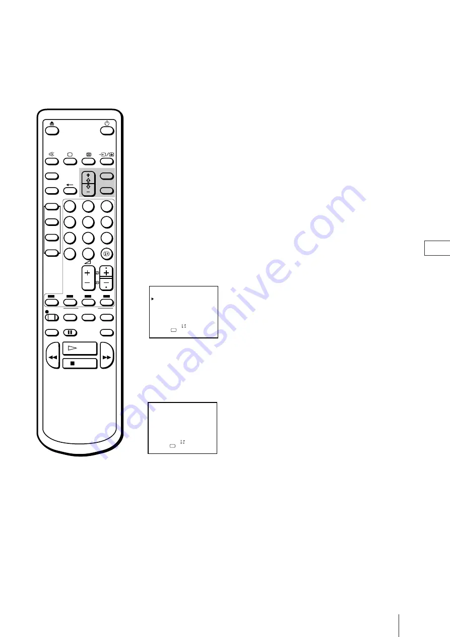 Sony Trinitron KV-21V4D Operating Instructions Manual Download Page 129