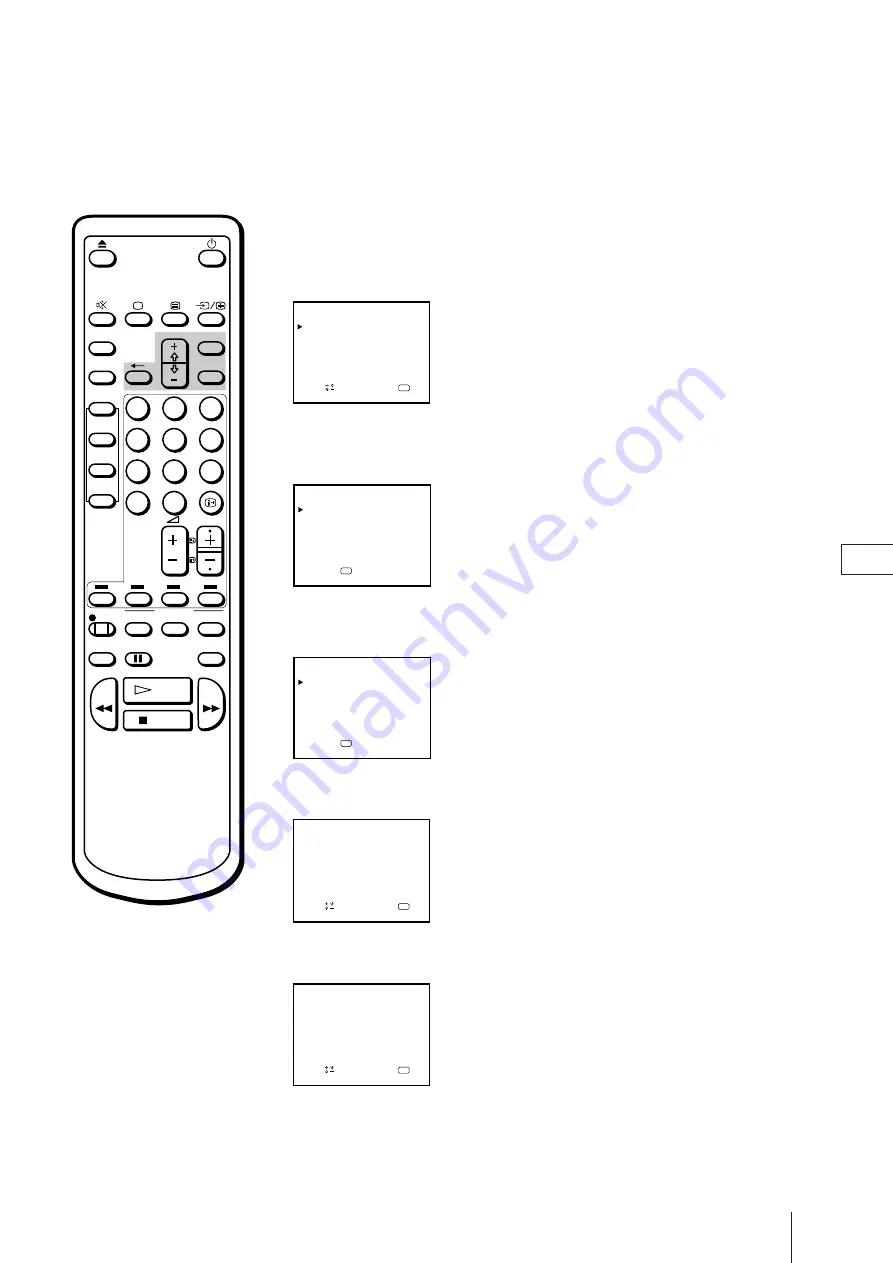 Sony Trinitron KV-21V4D Скачать руководство пользователя страница 153