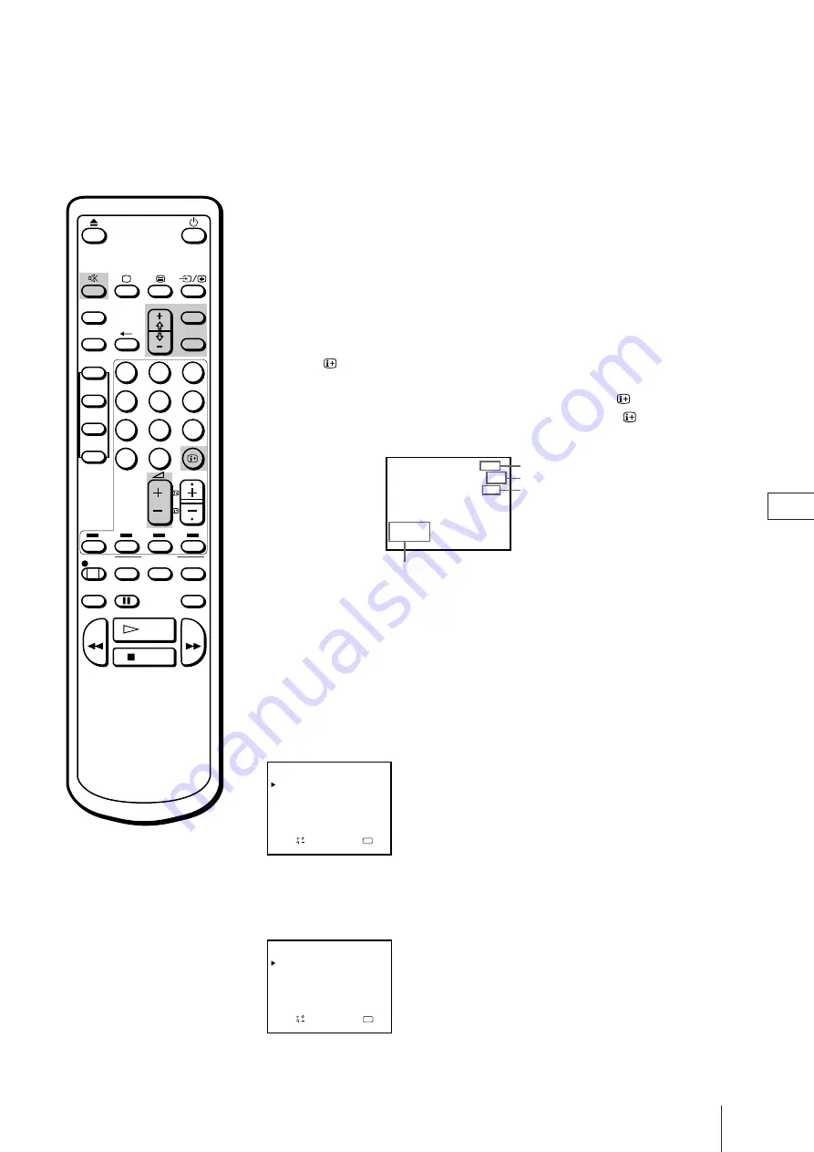 Sony Trinitron KV-21V4D Operating Instructions Manual Download Page 155