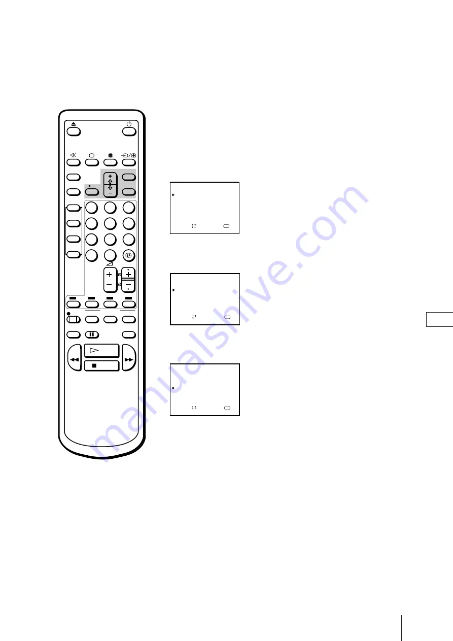 Sony Trinitron KV-21V4D Скачать руководство пользователя страница 192