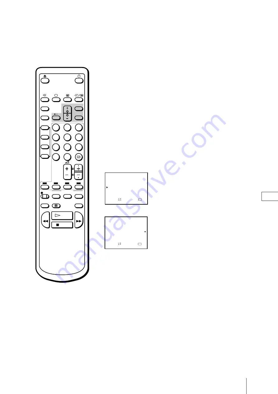 Sony Trinitron KV-21V4D Operating Instructions Manual Download Page 196