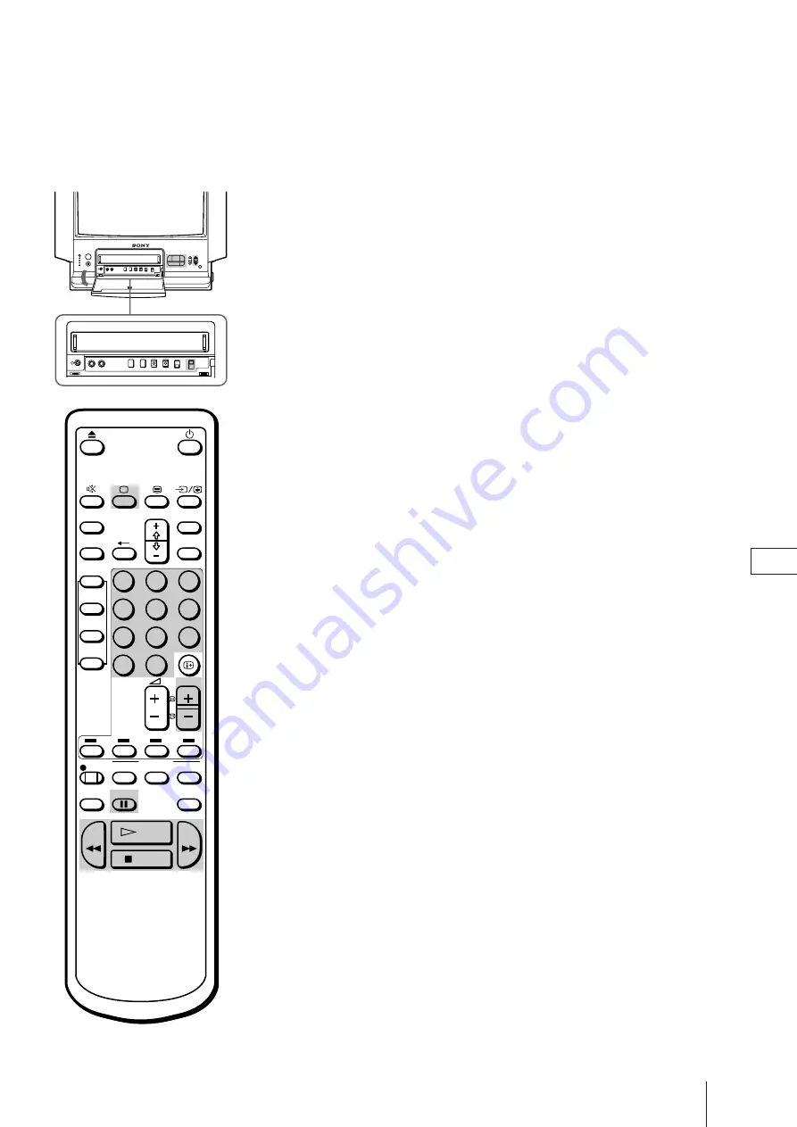 Sony Trinitron KV-21V4D Operating Instructions Manual Download Page 207