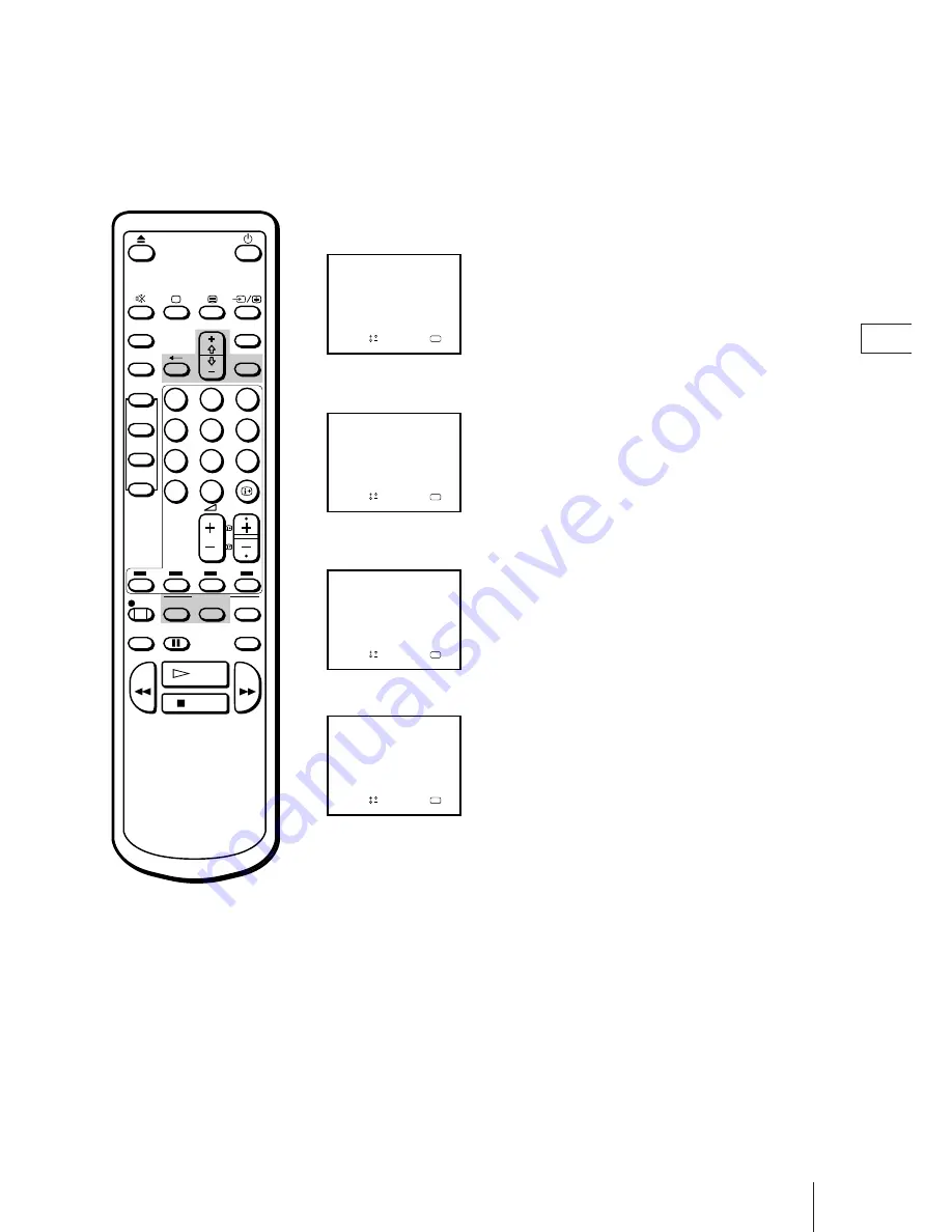 Sony Trinitron KV-21V4U Operating Instructions Manual Download Page 27