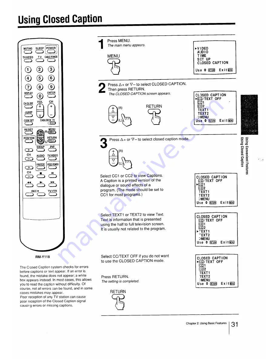 Sony Trinitron KV-27TS29 Manual Download Page 31