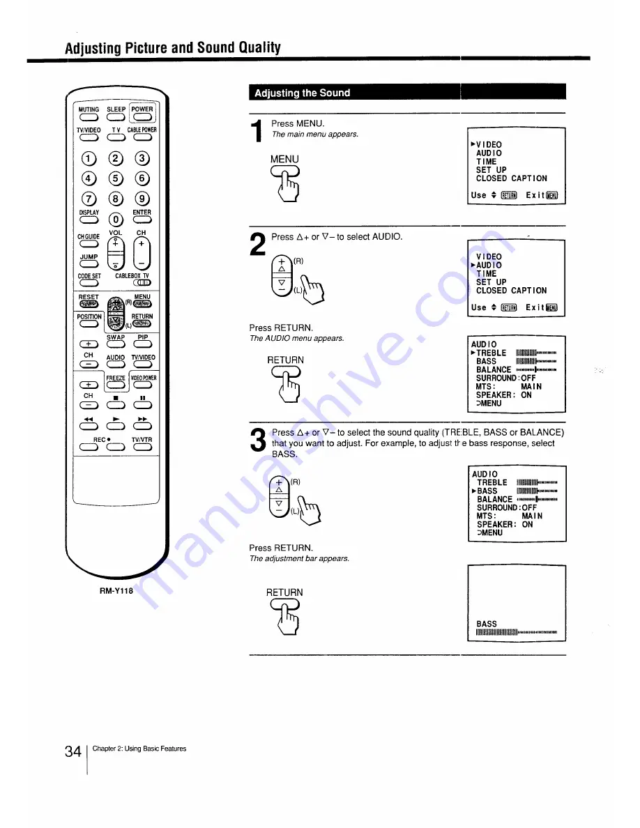 Sony Trinitron KV-27TS29 Manual Download Page 34