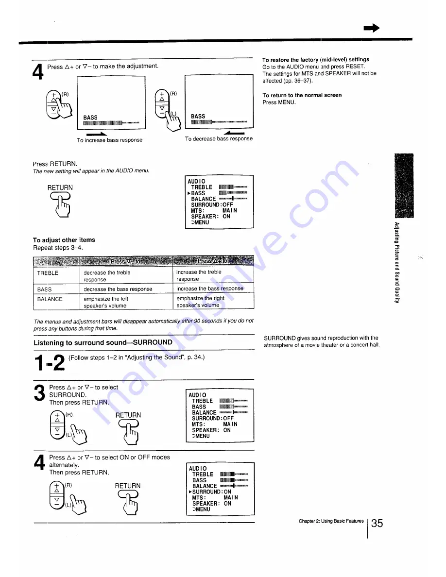 Sony Trinitron KV-27TS29 Manual Download Page 35