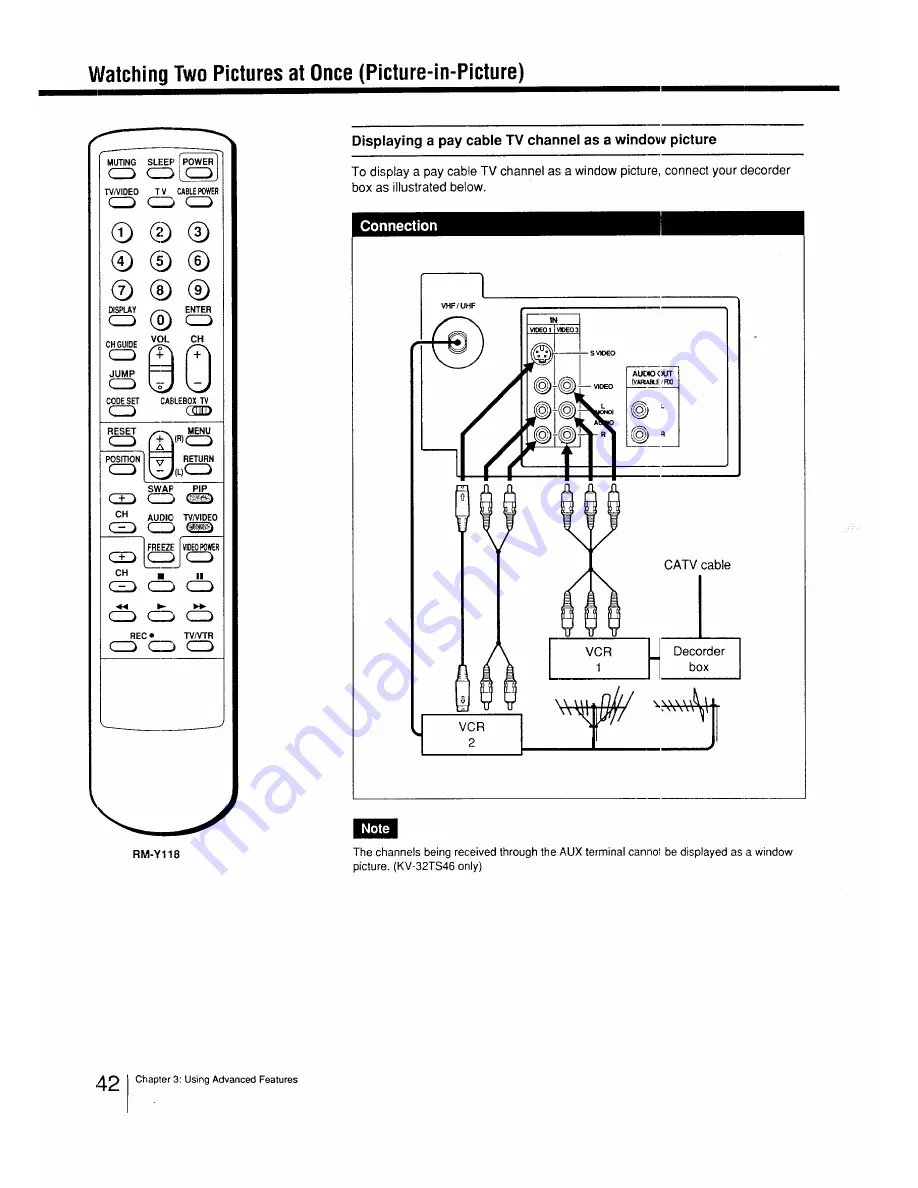 Sony Trinitron KV-27TS29 Manual Download Page 42