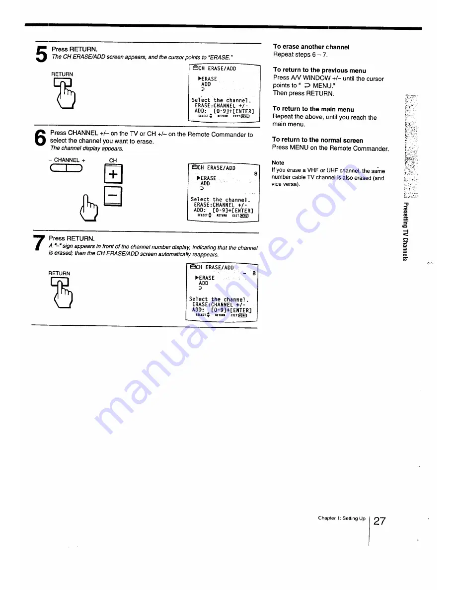 Sony Trinitron KV-27XBR26 Скачать руководство пользователя страница 27