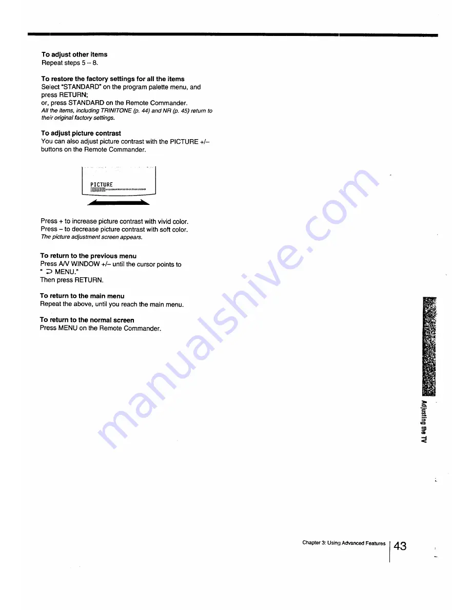 Sony Trinitron KV-27XBR26 Manual Download Page 43