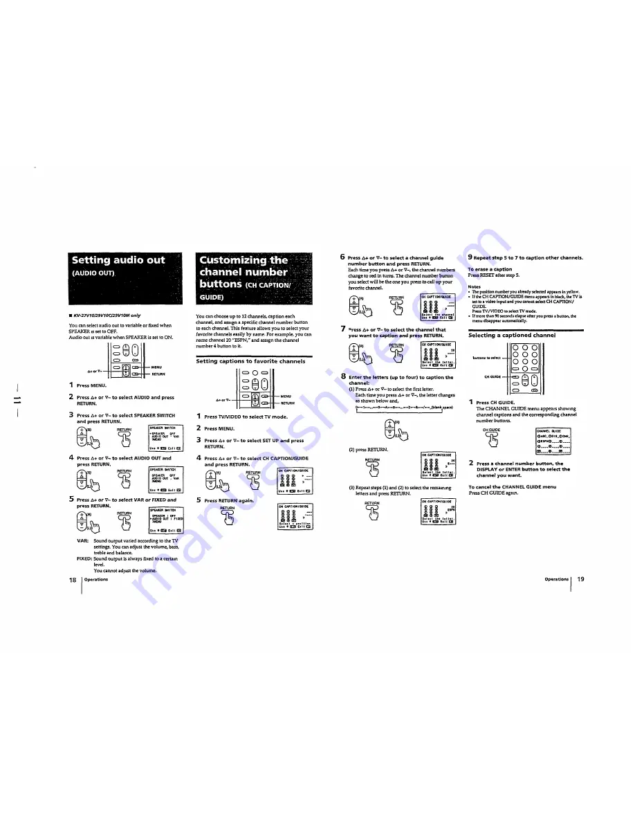 Sony Trinitron KV-29RS10 Service Manual Download Page 11