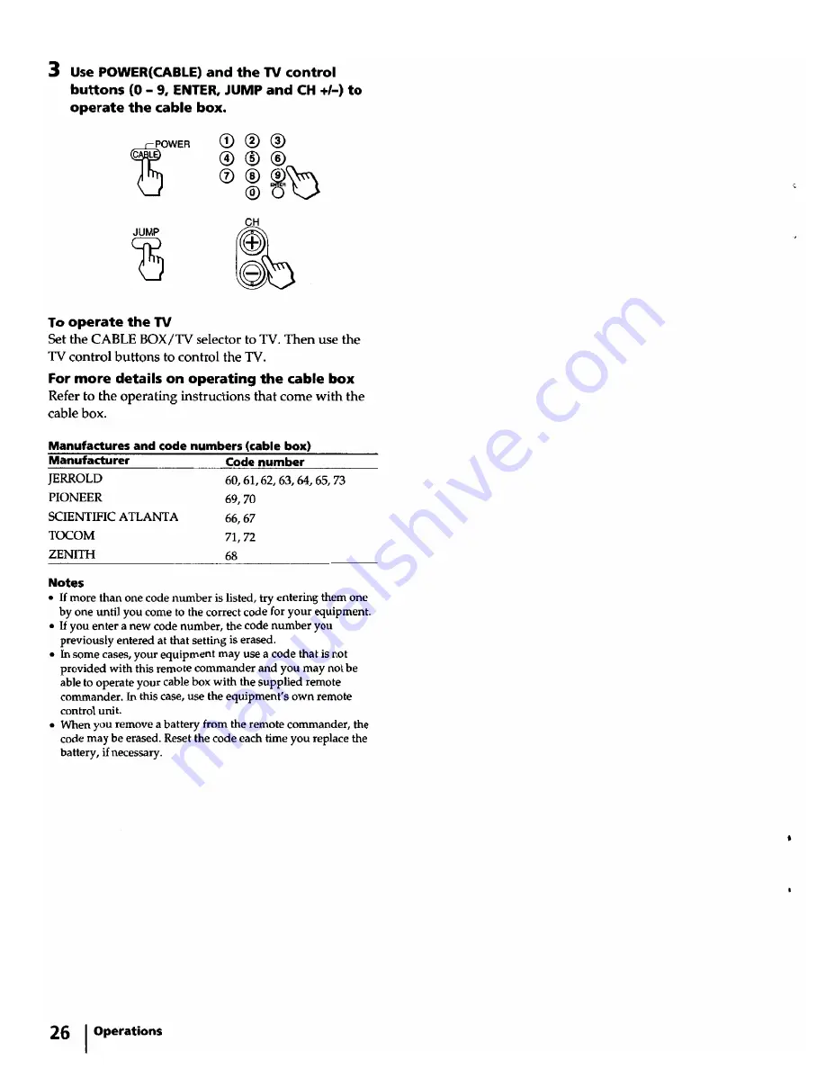 Sony Trinitron KV-32V16 Operating Instructions Manual Download Page 26