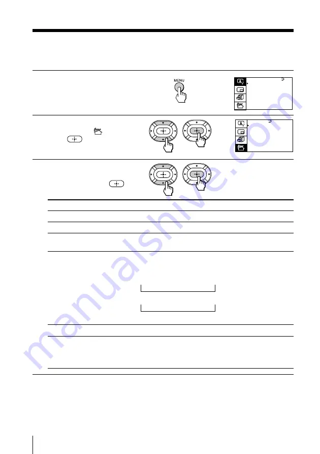 Sony Trinitron KV-EF29 Operating Instructions Manual Download Page 30