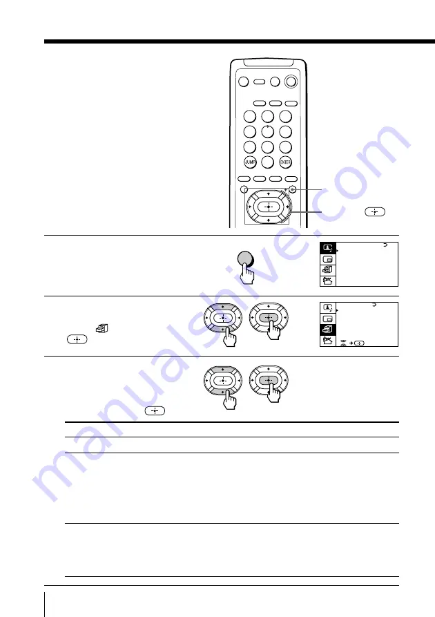 Sony Trinitron KV-EF29 Operating Instructions Manual Download Page 62