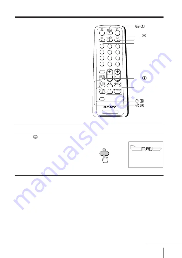 Sony Trinitron KV-XG25 Operating Instructions Manual Download Page 19