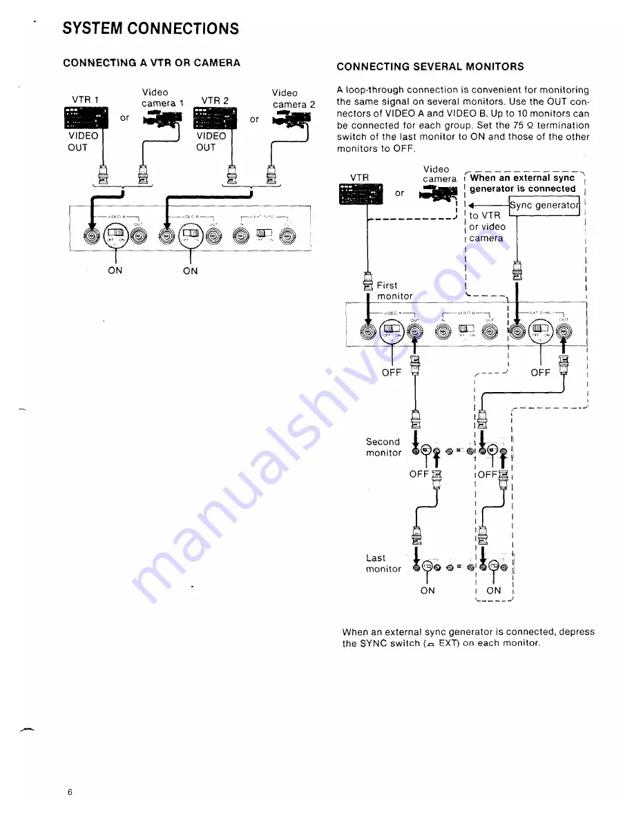 Sony Trinitron PVM-8220 Operating Instructions Manual Download Page 6